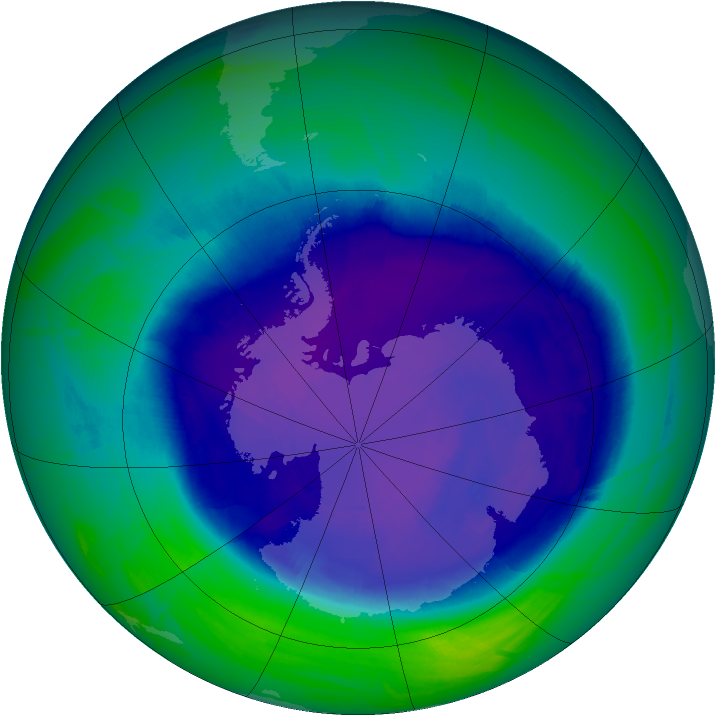 Ozone Map 2008-09-18